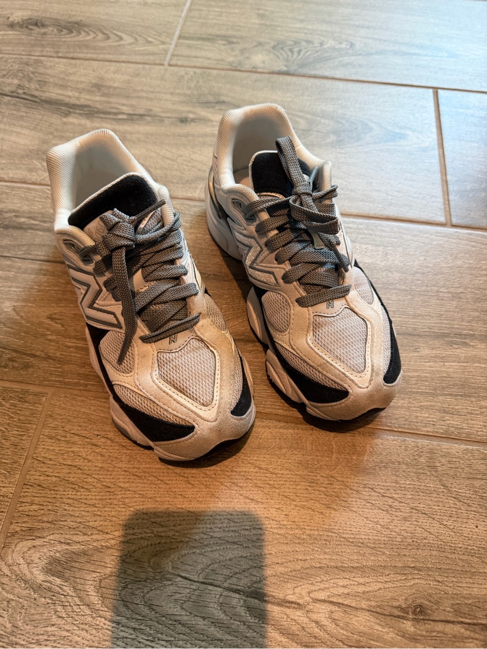 New Balance Gray and Black Chunky Sneaker